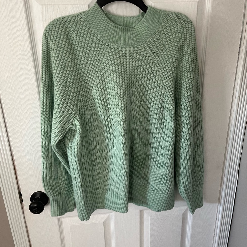 Loft mint green sweater. Medium